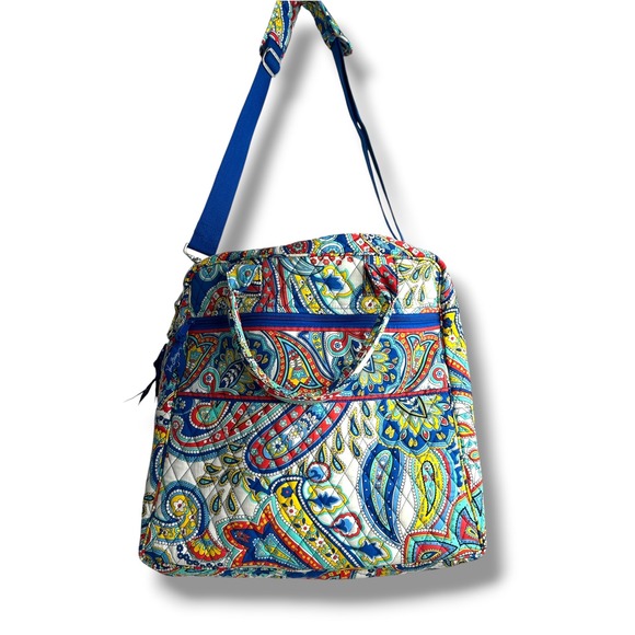 Vera Bradley Handbags - Vera Bradley Tote Bag Set Women Large Marina Paisley Like New Crossbody